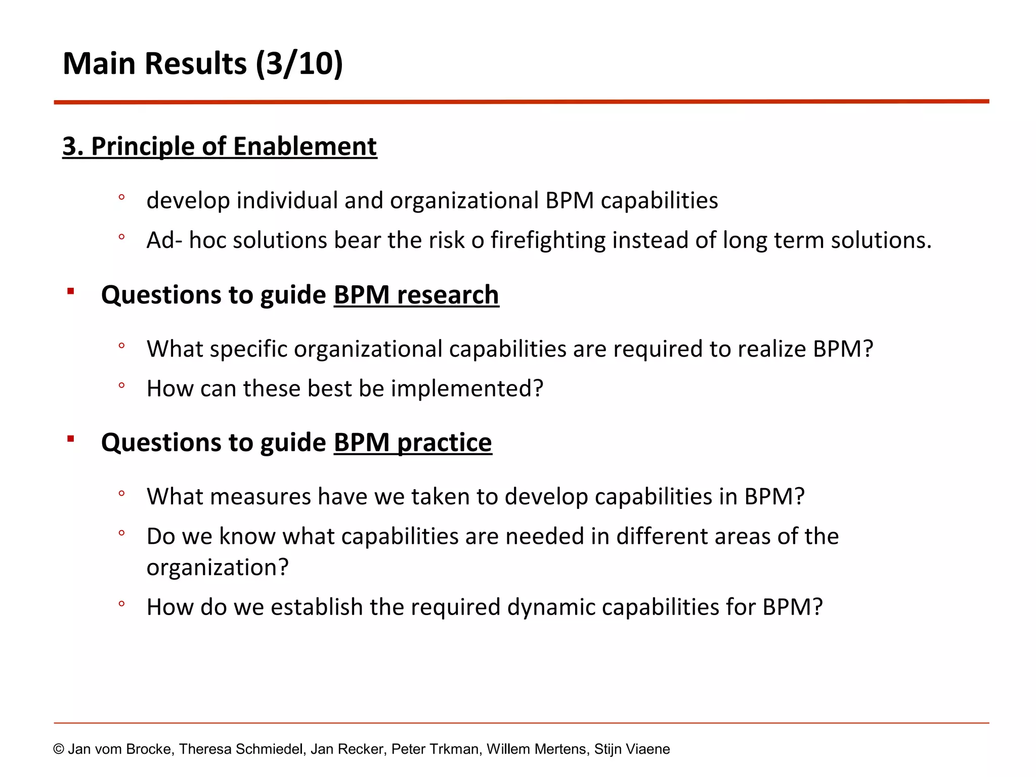 10 Principles of Good Business Process Management | PPT