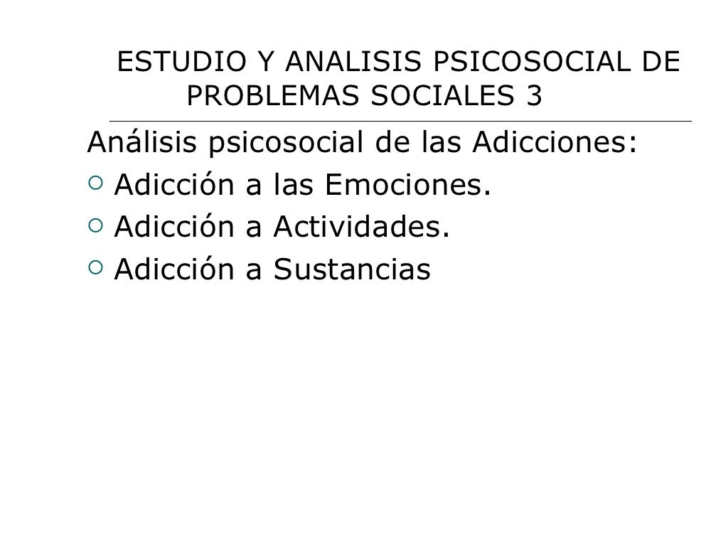 Problemas psicosociales