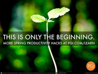 10 productivity hacks for spring
