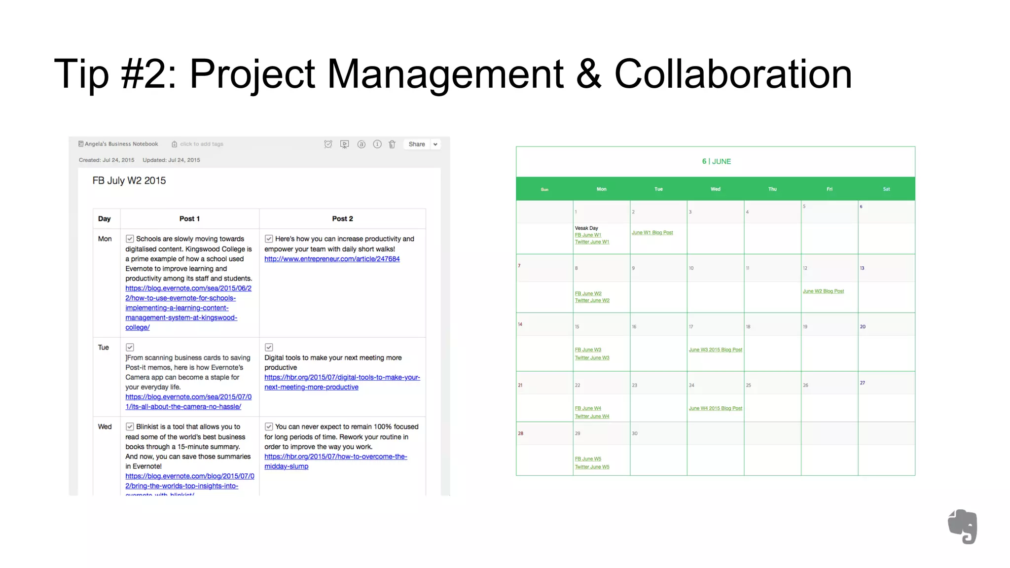 Tip #2: Project Management & Collaboration
 