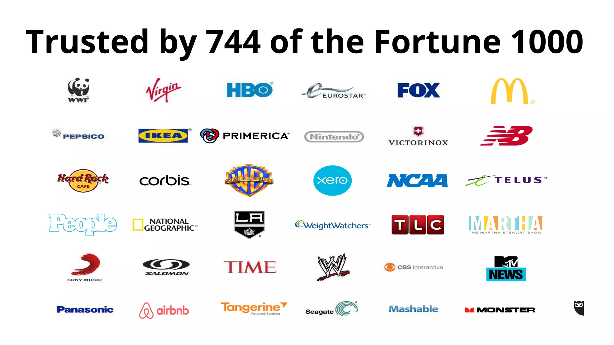Trusted by 744 of the Fortune 1000
 