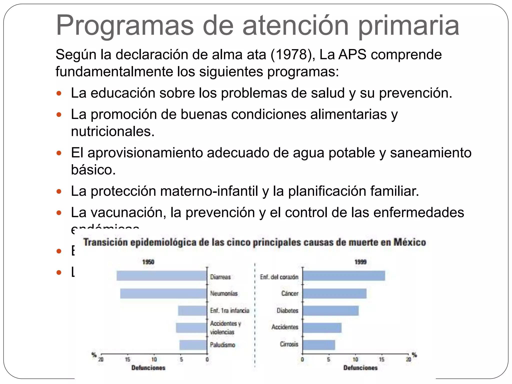 10 programas de atencion primaria de la salud | PPTX