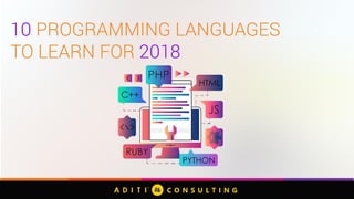 10 programming languages for 2018