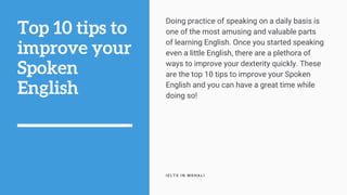 10 Proven Tips to Enhance your IELTS Speaking Skills | PDF