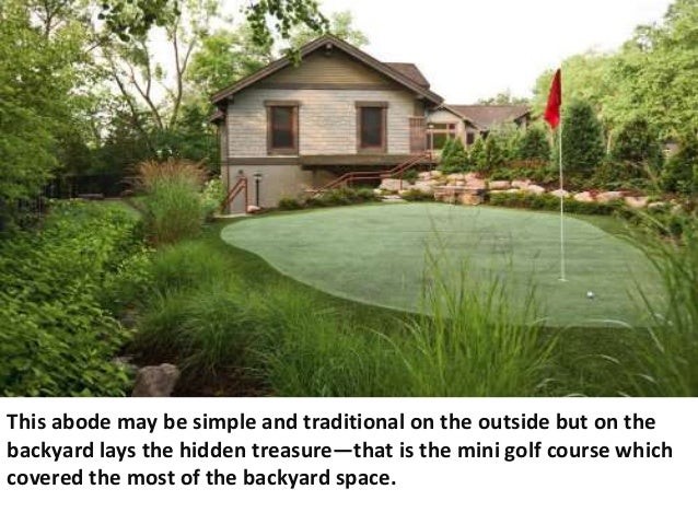 Backyard Golf Course Design tips on backyard golf course management 3 Backyard Golf Course Design backyard pool house designs view in gallery shape a stunning backyard with the ideal small pooldesign 3