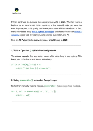 10 Python Tricks Every Developer Should Know in 2025 (1).pdf