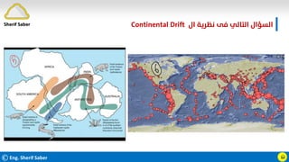 ©Eng. Sherif Saber
‫ال‬ ‫ﻧﻈﺮﻳﺔ‬ ‫ﻓﻰ‬ ‫اﻟﺘﺎﻟﻲ‬ ‫اﻟﺴﺆال‬
Continental Drift.
ӹ
Sherif Saber
 