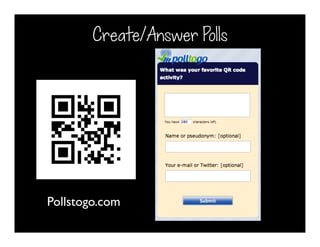 Create/Answer Polls
Pollstogo.com
 