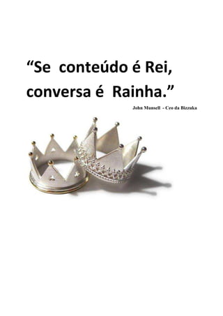 5    Que metas devo atingir com o marketing nas redes sociais?

Preço bom não é mais fator competitivo. Qualidade é obrigação.
Somente uma empresa que realmente é interessante consegue atrair a atenção das
pessoas. Por isso a melhor meta que você pode ter é fazer as pessoas reconhecerem
sua marca.

Você precisa capturar a atenção delas e conseguir a permissão para falar. Se conseguir
fazer isso elas irão ouvir o que você tem a dizer. E assim você poderá mostrar porque é
tão bom comprar com sua empresa.

Qualquer coisa fica mais fácil depois disso. As pessoas não tem que ganhar o respeito de
sua empresa. Sua empresa precisa ganhar o respeito das pessoas.

Busque a atenção das pessoas com criatividade e conteúdo útil, e elas irão parar por um
momento e ouvir o que sua marca tem para dizer (e vender).
 