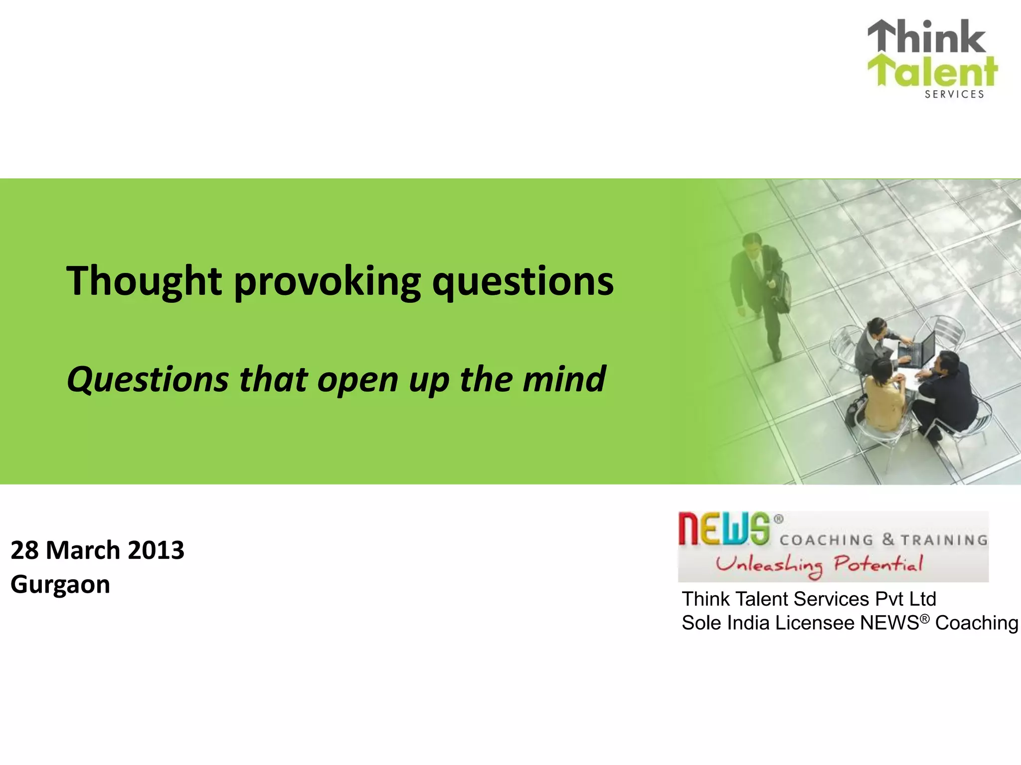10 questions a leader can ask | PPT