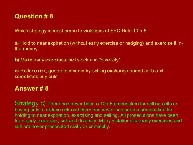 Stock options questions