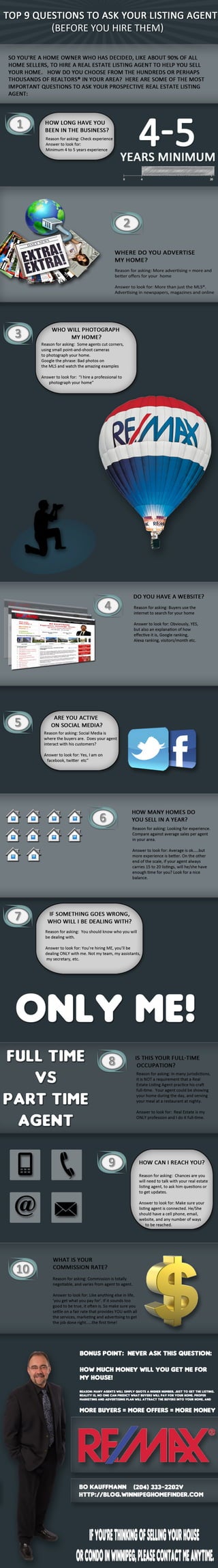 10 questions to ask your real estate agent (infographic)