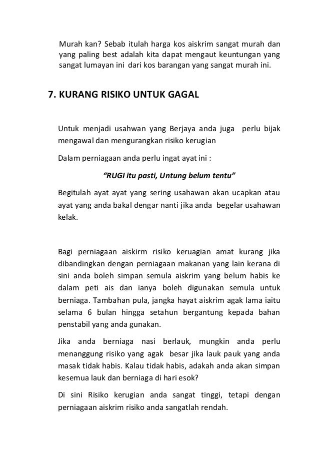 Sebab Sebab Perniagaan Akan Berjaya : Semua Perniagaan Yang Berjaya Ada