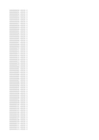 0000000050 65535 f
0000000051 65535 f
0000000052 65535 f
0000000053 65535 f
0000000054 65535 f
0000000055 65535 f
0000000056 65535 f
0000000057 65535 f
0000000058 65535 f
0000000059 65535 f
0000000060 65535 f
0000000061 65535 f
0000000062 65535 f
0000000063 65535 f
0000000064 65535 f
0000000065 65535 f
0000000066 65535 f
0000000067 65535 f
0000000068 65535 f
0000000069 65535 f
0000000070 65535 f
0000000071 65535 f
0000000072 65535 f
0000000073 65535 f
0000000074 65535 f
0000000075 65535 f
0000000076 65535 f
0000000077 65535 f
0000000078 65535 f
0000000079 65535 f
0000000080 65535 f
0000000081 65535 f
0000000082 65535 f
0000000083 65535 f
0000000084 65535 f
0000000085 65535 f
0000000086 65535 f
0000000087 65535 f
0000000088 65535 f
0000000089 65535 f
0000000090 65535 f
0000000091 65535 f
0000000092 65535 f
0000000093 65535 f
0000000094 65535 f
0000000095 65535 f
0000000096 65535 f
0000000097 65535 f
0000000098 65535 f
0000000099 65535 f
0000000100 65535 f
0000000101 65535 f
0000000102 65535 f
0000000103 65535 f
0000000104 65535 f
0000000105 65535 f
0000000106 65535 f
0000000107 65535 f
0000000108 65535 f
0000000109 65535 f
0000000110 65535 f
0000000111 65535 f
0000000112 65535 f
0000000113 65535 f
 