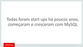 Copyright © 2015 Oracle and/or its affiliates. All rights reserved. | Oracle Confidential – Internal/Restricted/Highly Restricted 3
Objetivo:
Ajudar a escolher uma boa tecnologia
de armazenamento de dados para seu
novo projeto.
 
