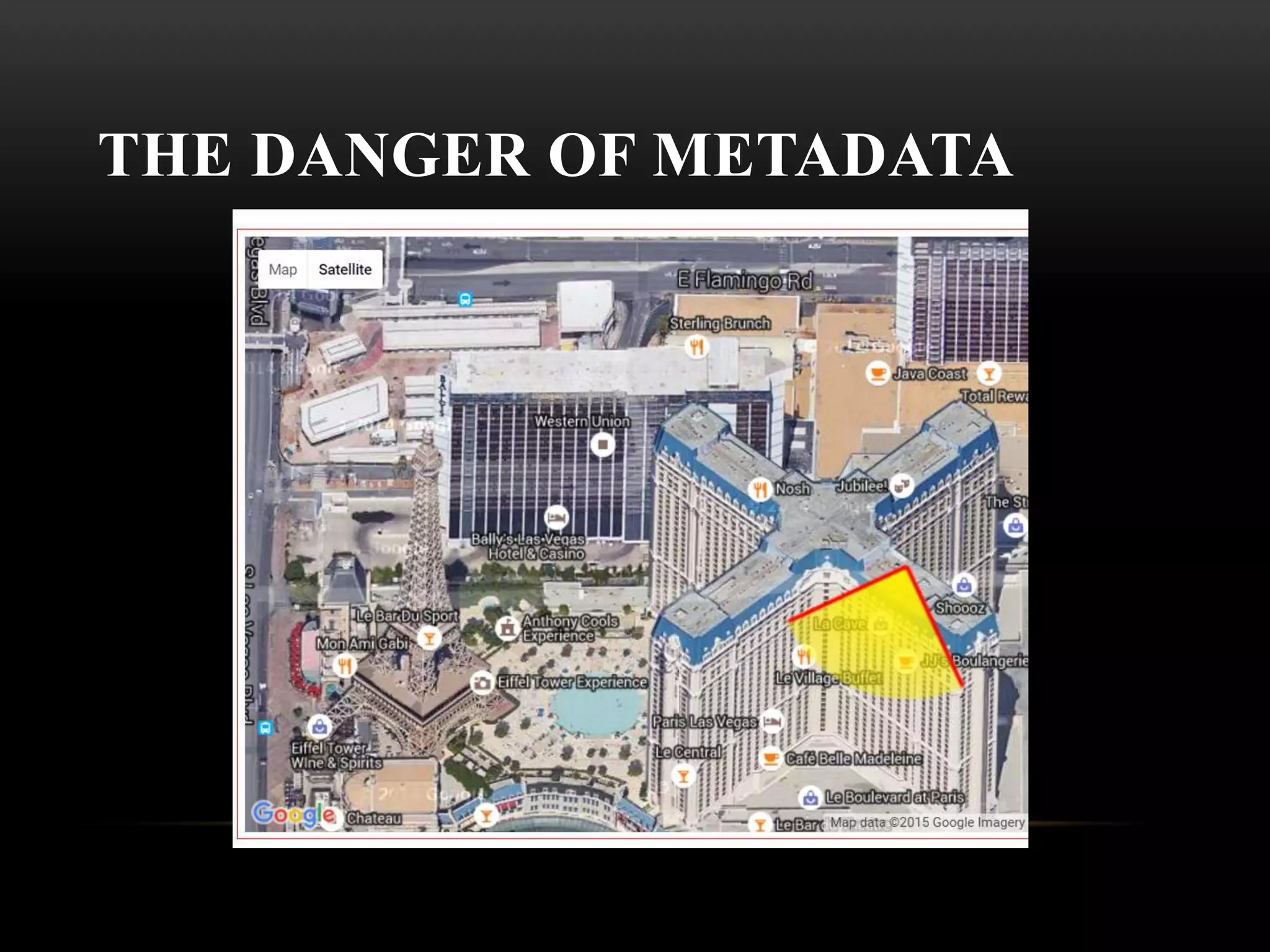 THE DANGER OF METADATA
 