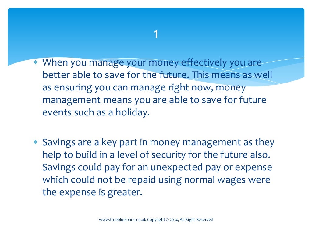 10 reasons why managing your money effectively is important