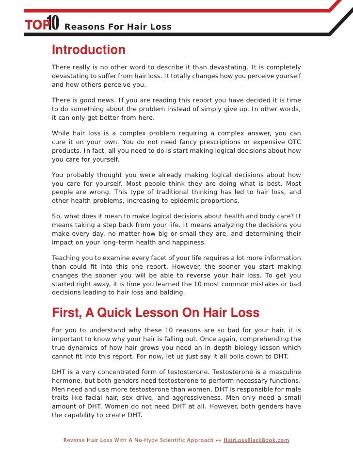 10 reasons for_hair_loss_