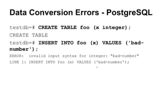 Ten Reasons Why You Should Prefer PostgreSQL to MySQL | PPT