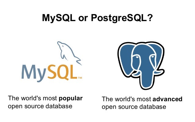postgresql vs mysql