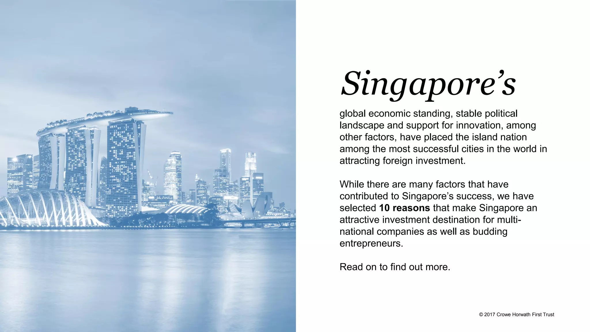 10 Reasons why Singapore is an attractive investment destination | PDF