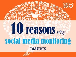 10 reasons

why

social media monitoring
matters

 