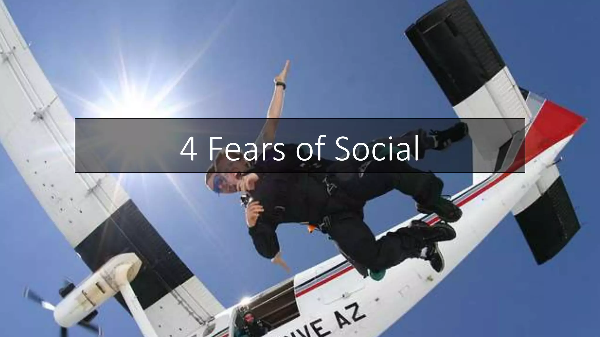 4 Fears of Social
 