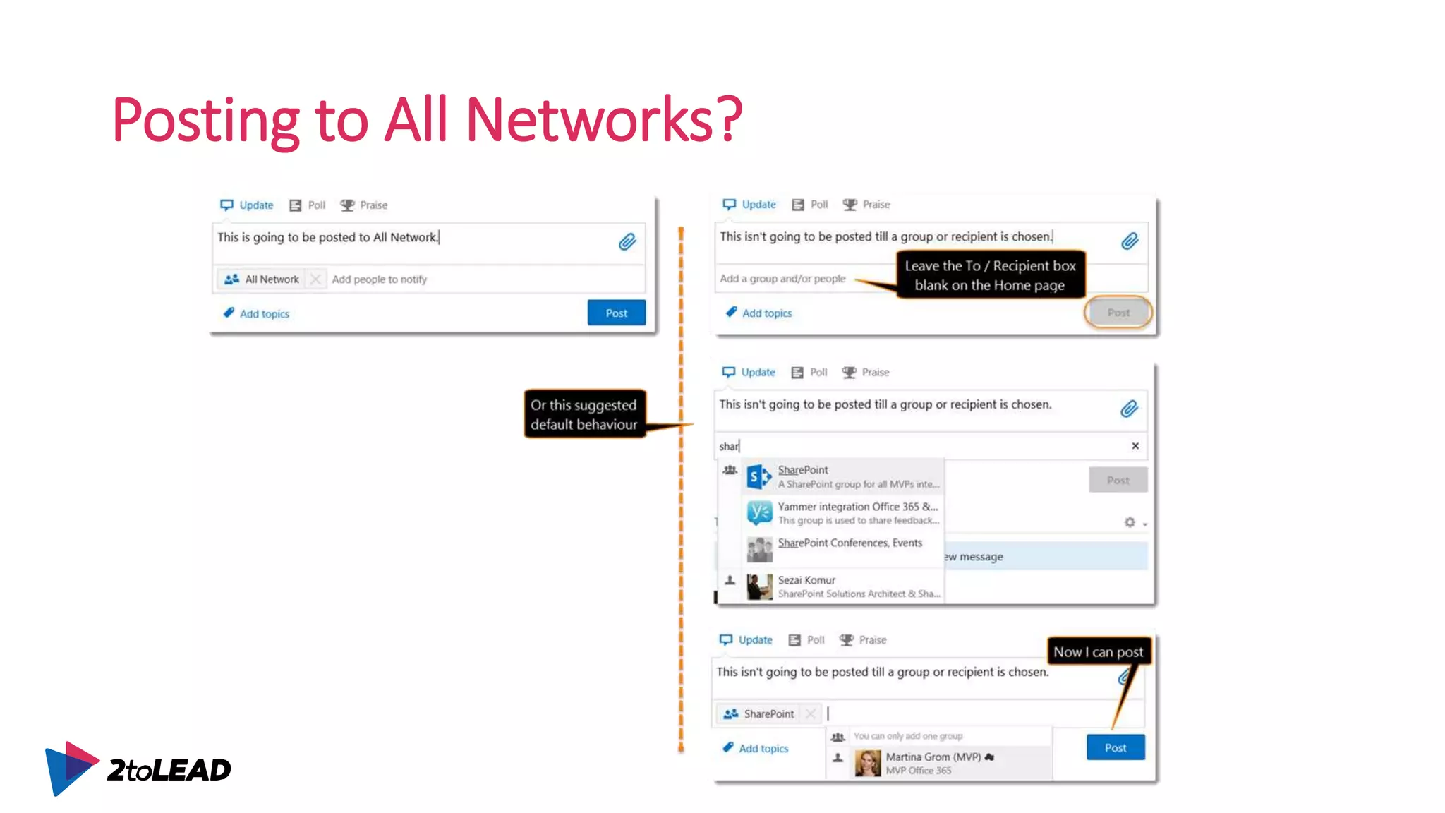 Posting to All Networks?
 
