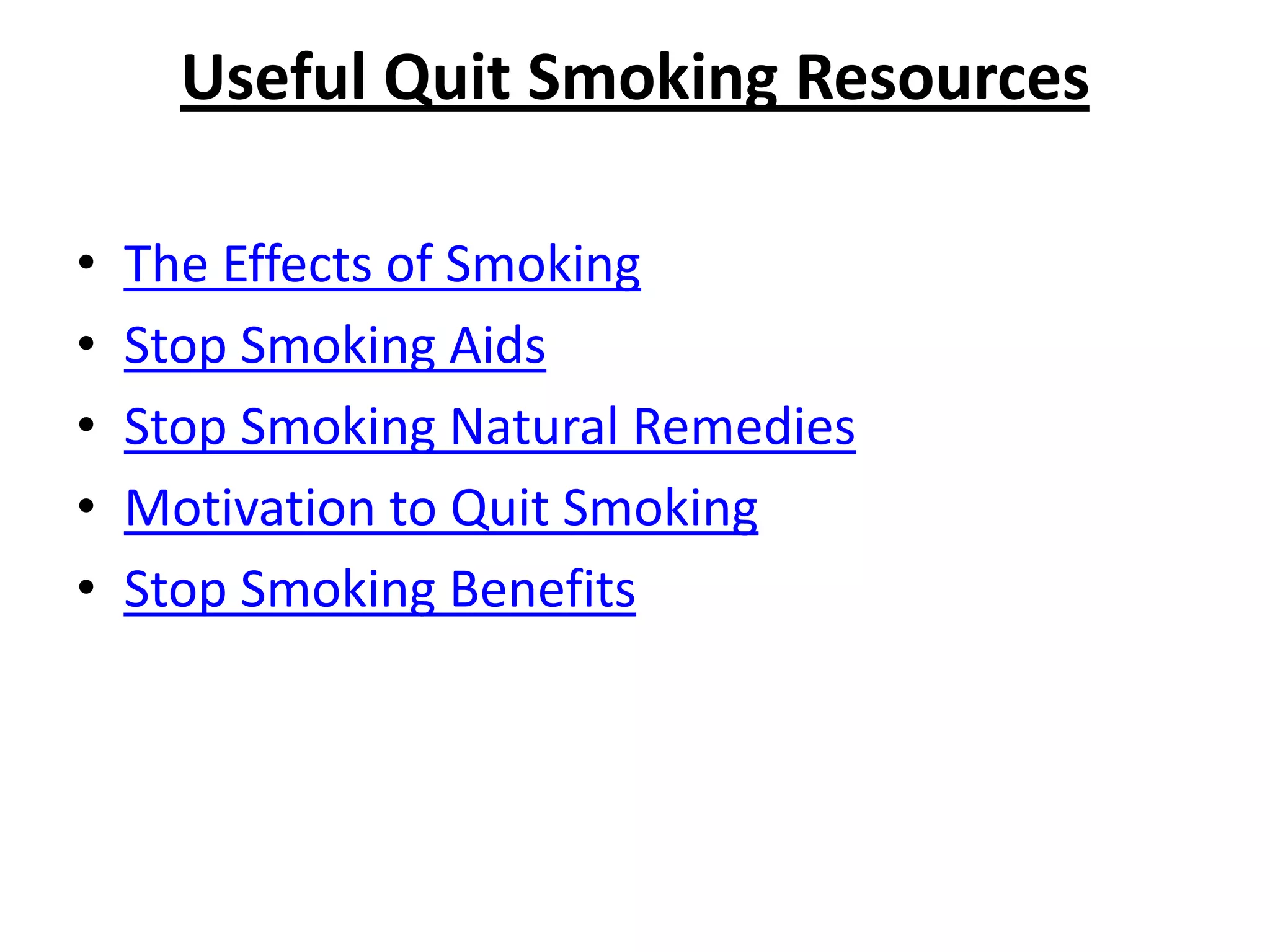 10 reasons why you should quit smoking | PPTX