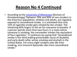 10 reasons why you should quit smoking | PPTX