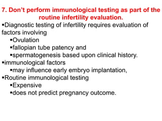 10 recommendations of ASRM | PPSX