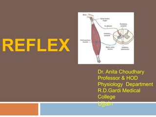 REFLEX
Dr. Anita Choudhary
Professor & HOD
Physiology Department
R.D.Gardi Medical
College
Ujjain
 