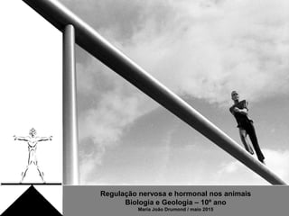Regulação nervosa e hormonal nos animais
Biologia e Geologia – 10º ano
Maria João Drumond / maio 2015
 