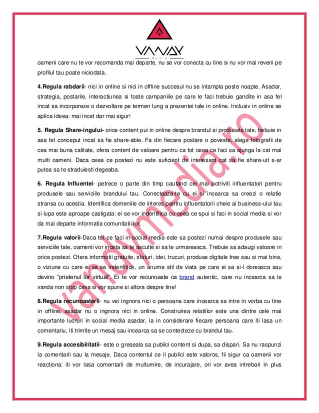 10 Reguli In Social Media Marketing