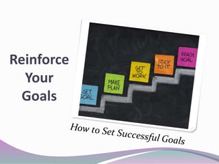 Reinforce
Your
Goals
 