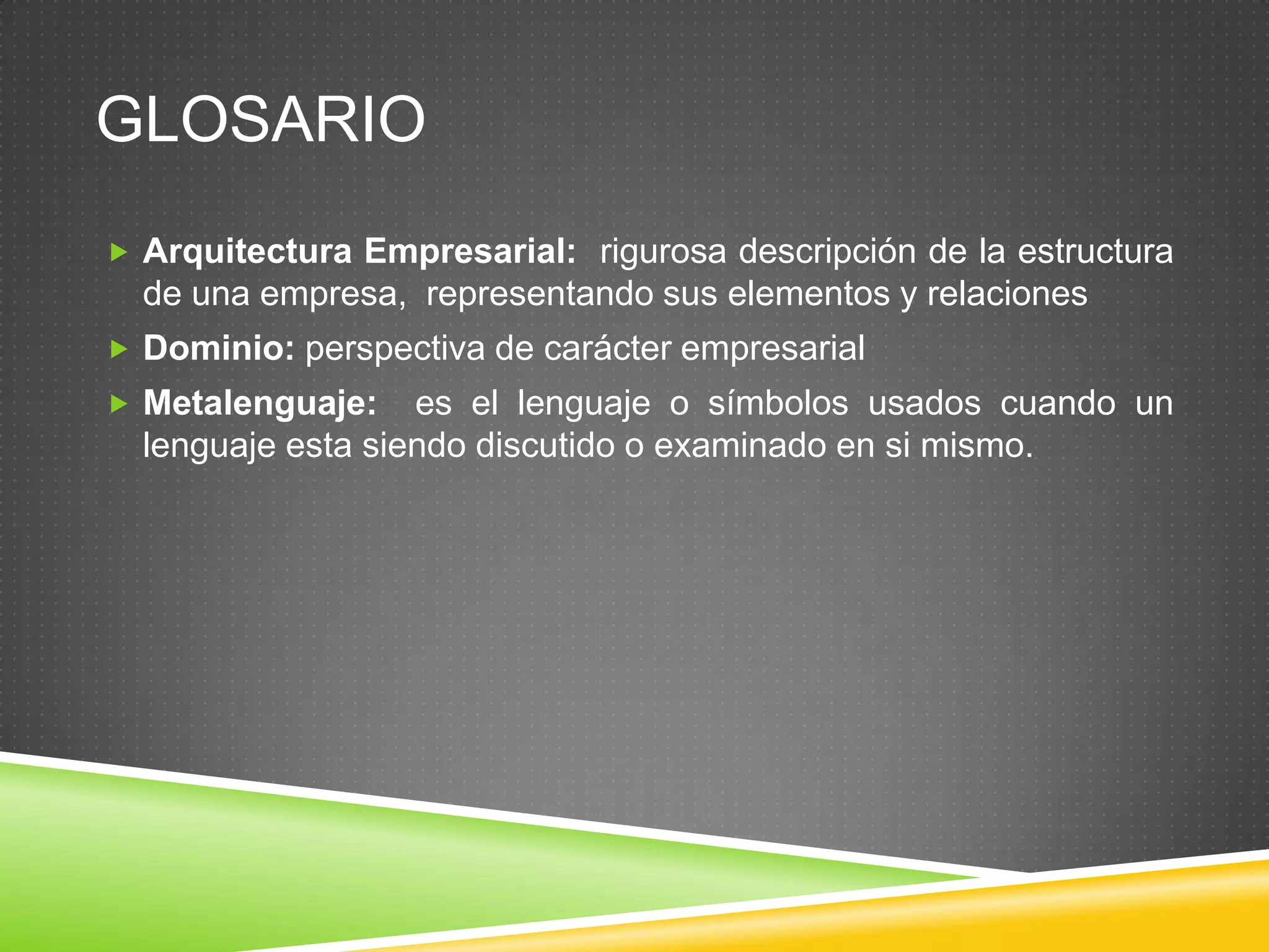 Enlaces interesantesARCHIMATE  http://www.opengroup.org/archimate/ARCHI  http://archi.cetis.ac.uk/