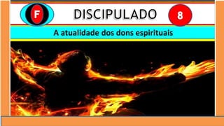 “Mas tu, quando orares, entra no teu aposento e, fechando a tua porta,
ora a teu Pai, que vê o que está oculto; e teu Pai, que vê o que está
oculto, te recompensará.” (Mt 6.6)
❶Jesus falou isso para proibir a ostentação e a hipocrisia, não significa
que Deus só aceita oração em secreto.
❷A oração num lugar secreto em uma das dependências da
residência, sem a comunhão com Deus, tampouco tem a aprovação do
Senhor.
A atualidade dos dons espirituais
 