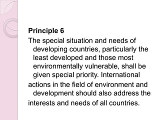 10 rio declaration on environment and development | PPTX