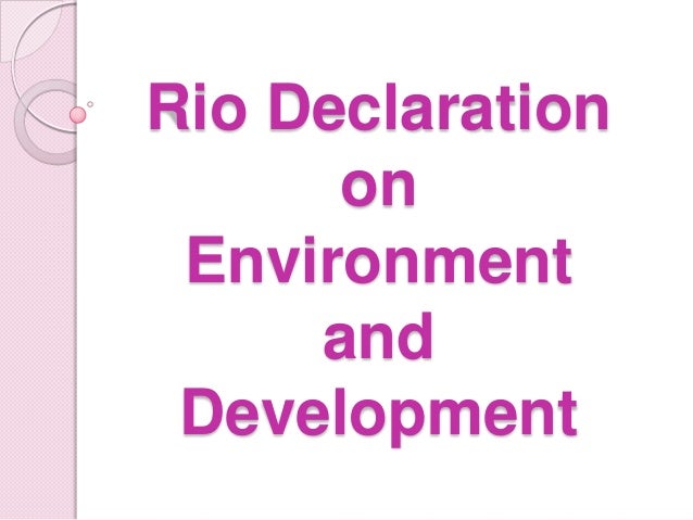 RIO DECLARATION EPUB DOWNLOAD RIO DECLARATION EPUB DOWNLOAD
