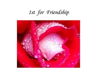 1st  for  Friendship                                                                                       