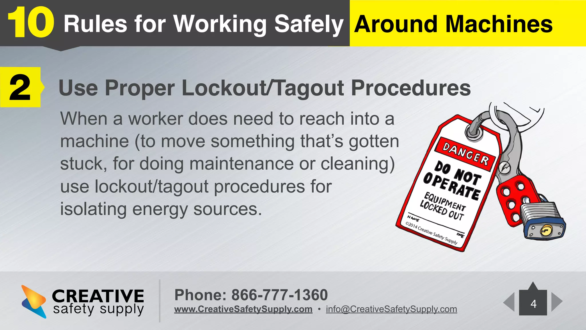 Machine Safety Basic Rule 10 Rules for Working Safely Around Machines | PDF
