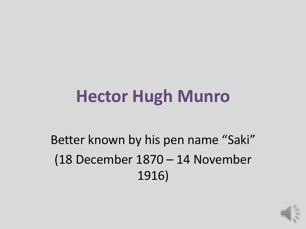 10saki narr hector hugh munro