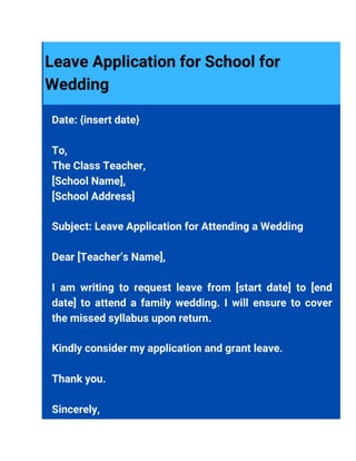 10+ Samples For Leave Application for School.docx