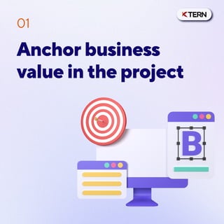 Anchor business
value in the project
01
 