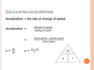 Objects in motion - 03 Acceleration | PPTX