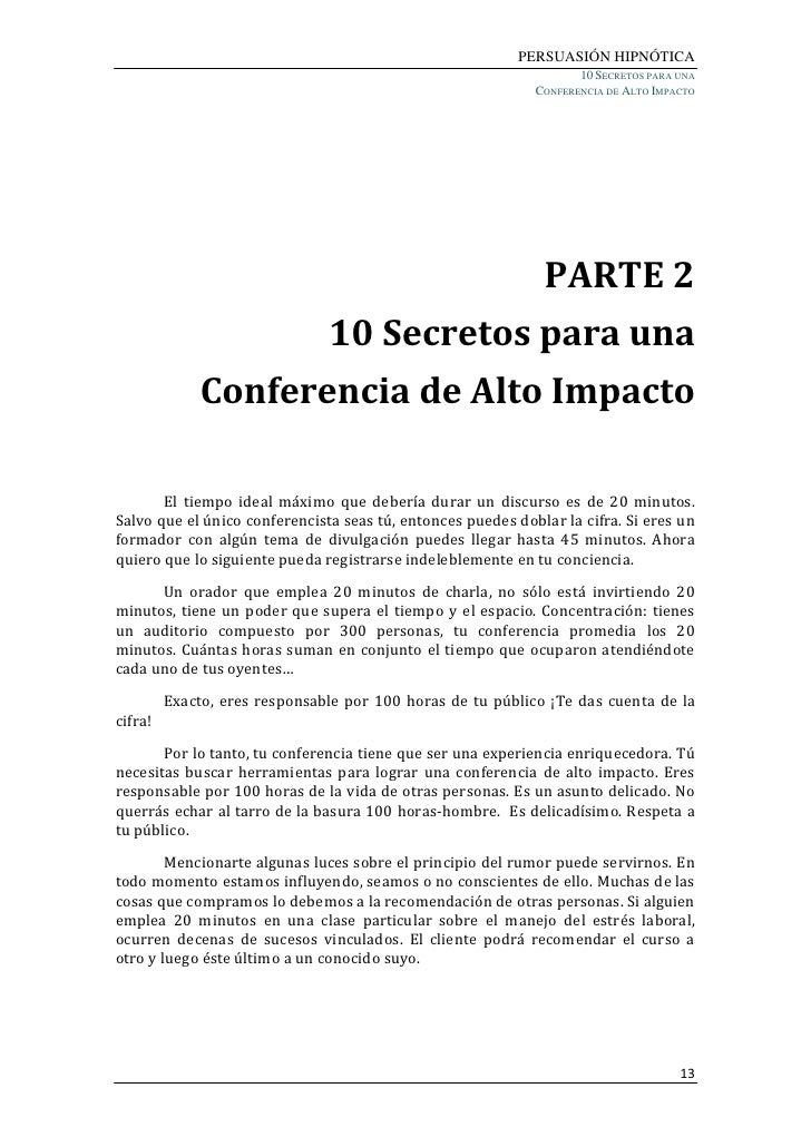 10 Secretos para una Conferencia de Alto Impacto Carlos de la Rosa Fita Adesiva De Alto Impacto ~ 10 Secretos para una Conferencia de Alto Impacto Carlos de la Rosa