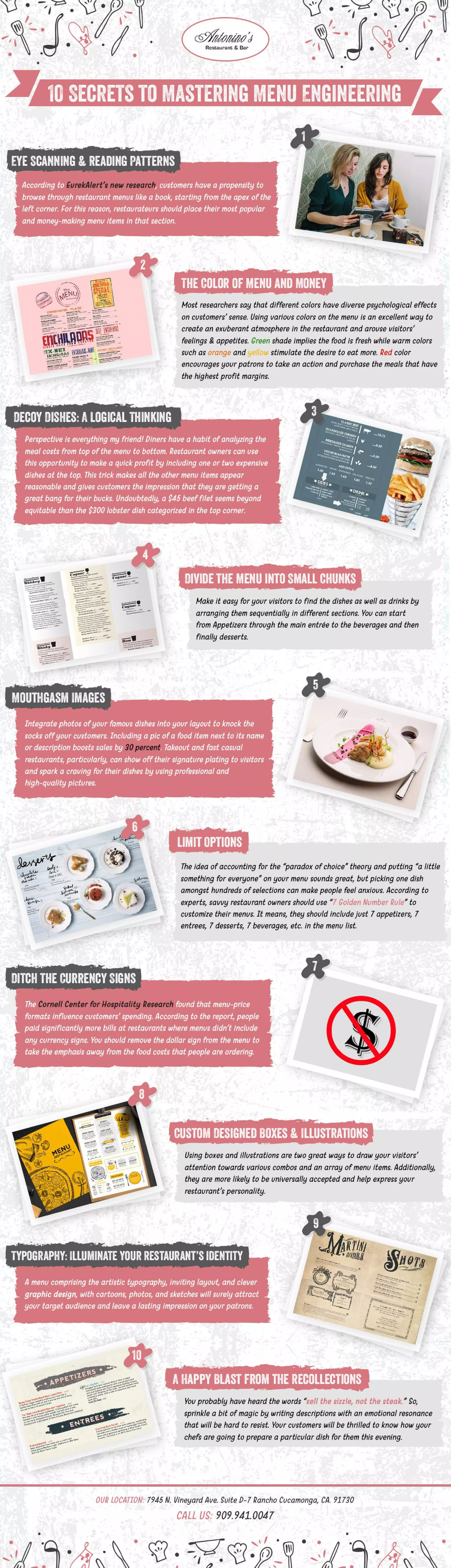 10 Secrets to Mastering Menu Engineering