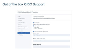 Out of the box OIDC Support
 