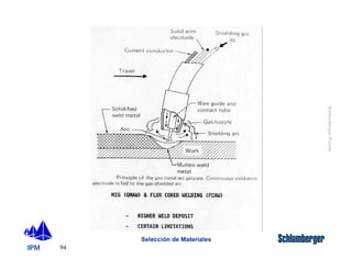 IPM 
Schlumberger Private 
94 
Selección de Materiales 
 