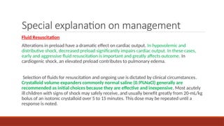 Preload Fluids 10 SHOCK IN PEDIATRIC_043250.pptxbbhjjjjj | PPT